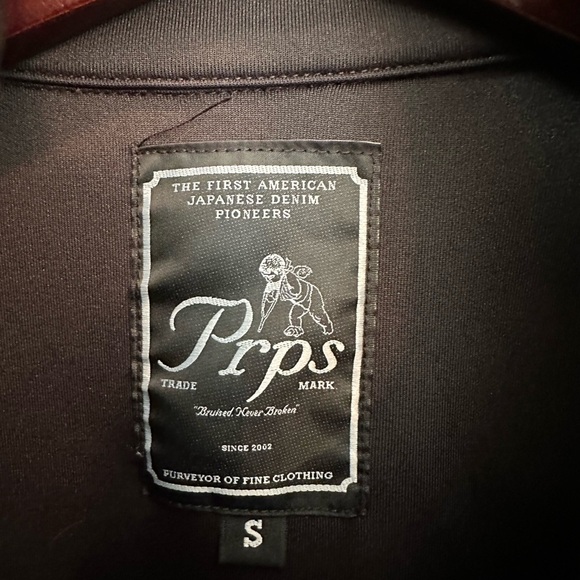 Men's Prps Striped Track Jacket 1  Size S Black-Purple Full Zip - Picture 4 of 11